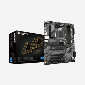 GIGABYTE B760 DS3H : Carte mère ATX Intel LGA 1700, DDR5 jusqu'à 7600MHz (OC), Dual PCIe 4.0 M.2, USB 3.2 Gen 2x2, LAN GbE, RAID, Windows 10/11 - Miniature 1