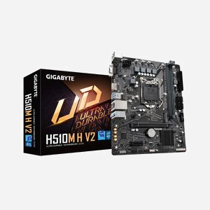GIGABYTE H510M H V2 - Carte mère micro ATX Intel H510 Express LGA 1200, 64 Go DDR4, M.2, SATA III, USB 3.2 Gen 1, Gigabit Ethernet - Miniature 1