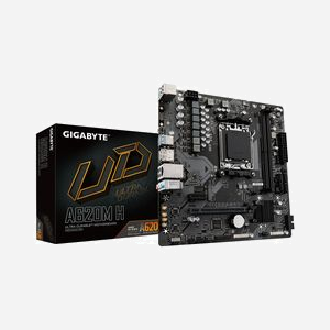 GIGABYTE A620M H : Carte mère AMD A620 micro ATX Socket AM5, DDR5-SDRAM 96Go max, M.2/SATA III, RAID 0/1/10, HDMI 2.1/DP 1.4, USB 3.2 Gen 1