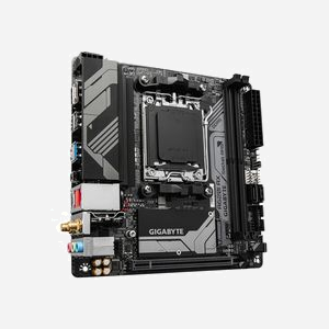 GIGABYTE A620I AX Carte Mère AMD A620 Mini ITX Socket AM5 Ryzen 7000 DDR5-SDRAM 96Go Max, M.2, SATA III, 2.5GbE, WiFi 6E, Bluetooth 5.3 - Miniature 3