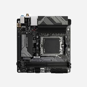 GIGABYTE A620I AX Carte Mère AMD A620 Mini ITX Socket AM5 Ryzen 7000 DDR5-SDRAM 96Go Max, M.2, SATA III, 2.5GbE, WiFi 6E, Bluetooth 5.3 - Miniature 4
