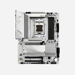 GIGABYTE B650 AORUS ELITE AX ICE : Carte mère AMD AM5 Ryzen 7000/8000/9000, DDR5 8000 MHz (OC), PCIe 5.0 M.2, Wi-Fi 6E, LAN 2.5GbE, USB 3.2 Gen 2x2 - Miniature 2