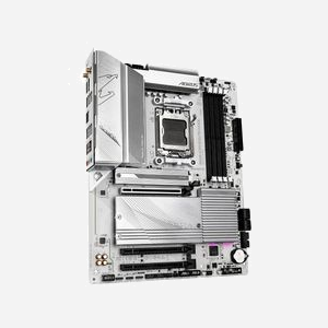 GIGABYTE B650 AORUS ELITE AX ICE : Carte mère AMD AM5 Ryzen 7000/8000/9000, DDR5 8000 MHz (OC), PCIe 5.0 M.2, Wi-Fi 6E, LAN 2.5GbE, USB 3.2 Gen 2x2 - Miniature 4