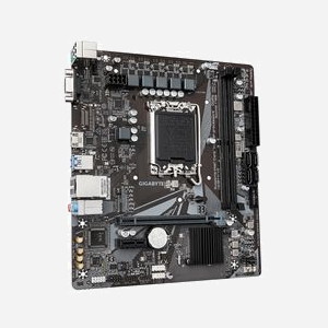 GIGABYTE H610M H V2 - Carte mère micro ATX - Intel H610 Express - Socket LGA 1700 - DDR5-SDRAM jusqu'à 96Go - M.2/SATA III - Gigabit Ethernet - Miniature 3