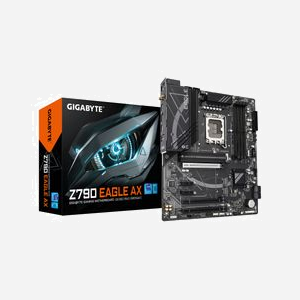 GIGABYTE Z790 EAGLE AX - Carte Mère ATX - Socket LGA 1700 - Chipset Intel Z790 Express - DDR5 192Go max - M.2 NVMe PCIe 4.0 - WiFi 6E - 2.5GbE - Miniature 1