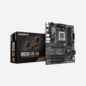 GIGABYTE B650 UD AX : Carte Mère AMD AM5 Ryzen 9000, DDR5 7600MHz (OC), PCIe 5.0 M.2, Wi-Fi 6, LAN GbE, USB 3.2 Gen 2