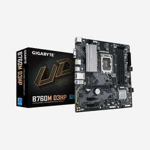 GIGABYTE B760M-D3HP Carte Mère Intel LGA 1700 DDR5 5600MHz, Double PCIe 4.0 M.2, LAN GbE, USB 3.2 Gen 1, RAID, Micro ATX, Support Windows 10/11 - Miniature 2