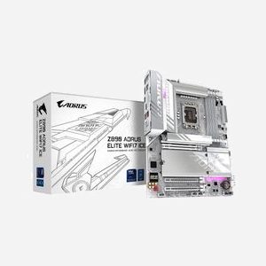 GIGABYTE Z890 AORUS ELITE WIFI7 ICE : Carte mère ATX, Intel Core Ultra (Série 2), DDR5 8800MHz (OC), PCIe 5.0, Wi-Fi 7, 2.5GbE, Thunderbolt 4 - Miniature 1