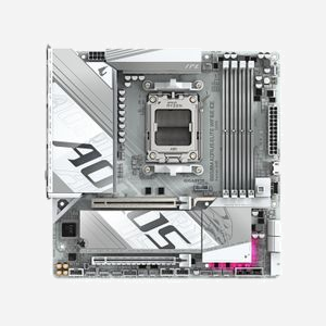 GIGABYTE B850M AORUS ELITE WIFI6E ICE : AMD Ryzen 9000, DDR5 8200MHz(OC), PCIe 5.0 M.2, LAN 2.5GbE, WIFI 7, USB 3.2 Gen 2 - Miniature 2
