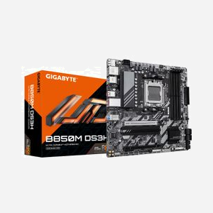 GIGABYTE B850M DS3H Carte Mère AMD AM5 Ryzen 7000/8000/9000 DDR5 jusqu'à 8200MHz(OC) Dual Channel, 2x M.2 PCIe 5.0/4.0, LAN 2.5GbE, USB 3.2 Gen 2