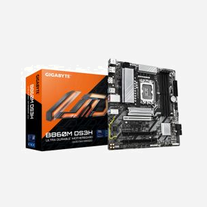 GIGABYTE B860M DS3H : Carte mère Intel Core Ultra LGA 1851, DDR5 jusqu'à 9066MHz, 2x M.2 (1x PCIe 5.0, 1x PCIe 4.0), LAN 2.5GbE, USB 3.2 Gen 2