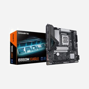 GIGABYTE B860M EAGLE : Carte mère Intel Core Ultra LGA 1851, DDR5 jusqu'à 9066MHz, 2x M.2 PCIe 5.0/4.0, LAN 2.5GbE, USB 3.2 Gen 1, Micro ATX
