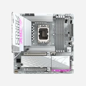 GIGABYTE B860M AORUS ELITE WF6E ICE : Intel Core Ultra, DDR5 jusqu'à 9200MHz, PCIe 5.0 M.2, LAN 2.5GbE, Wi-Fi 6E, USB 4, mATX - Miniature 2