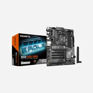 GIGABYTE B550 EAGLE WIFI6 : Carte mère AMD AM4 Ryzen 5000G, DDR4 jusqu'à 3200 MHz, PCIe 4.0/3.0 M.2, LAN 1GbE, WIFI 6, USB 3.2 Gen 2 - Miniature 1