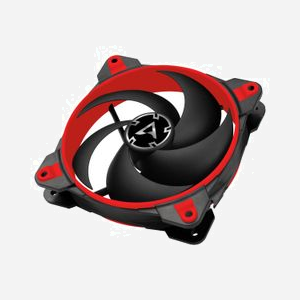 ARCTIC BioniX P120 Ventilateur 12cm Noir/Rouge, 200-2100 RPM, 0.45 Sone, 114.79 m³/h (67.56 CFM), Palier FDB, PWM 4-Pin, 120x120x27mm - Miniature 2
