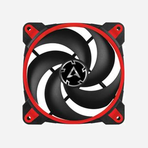 ARCTIC BioniX P120 Ventilateur 12cm Noir/Rouge, 200-2100 RPM, 0.45 Sone, 114.79 m³/h (67.56 CFM), Palier FDB, PWM 4-Pin, 120x120x27mm - Miniature 3