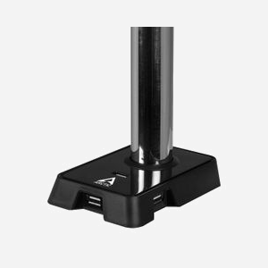 ARCTIC Support écran bureau Z1 (Gen 3) Noir pour écran jusqu'à 38" (96.5cm), VESA 75/100, charge max. 15kg, USB 2.0, inclinaison +/-15°, pivot 180° - Miniature 4