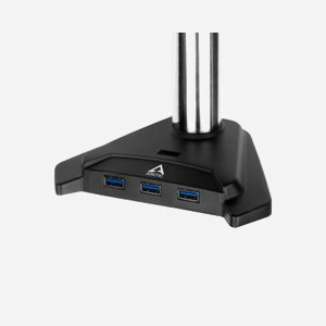 ARCTIC Z2 Pro (Gen 3) Support Bureau Double Écran Jusqu'à 34" (86.4cm), 15kg, VESA 75/100, USB 3.2 Gen 1, Noir, Aluminium/Acier, Windows/macOS/Linux - Miniature 3
