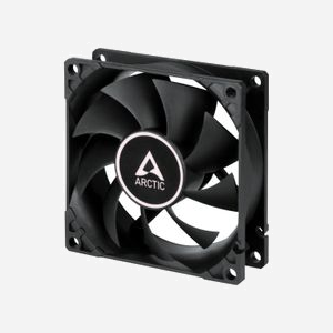ARCTIC F8 PWM PST Ventilateur 80mm Boîtier PC, 300-2000 RPM, 0.3 Sone, 52.7 m³/h (31 CFM), Pression 1 mmH2O, Roulement FDB, Connecteur 4-Pin