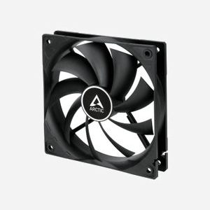 ARCTIC F12 - Ventilateur 120mm pour Boîtier PC - 0-1350 RPM - 90.1 m³/h (53 CFM) - 0.3 Sone - Palier FDB - 12V - Noir