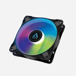 ARCTIC Ventilateur Boîtier PC P12 PWM PST A-RGB 0dB 120mm Noir/Blanc, 0-2000 RPM, 82.91 m³/h, 1.85 mmH2O, FDB, Connecteur 4-Pin + 4-Pin - Miniature 1