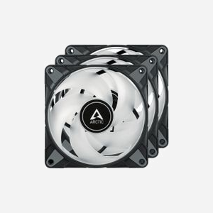 ARCTIC P12 PWM PST A-RGB 0dB - Ventilateur 120mm Boîtier PC - 0-2000 RPM - 82.91 m³/h - FDB - 12V - Connecteur 4-Pin + 4-Pin - Noir/Blanc - Lot de 3 - Miniature 2