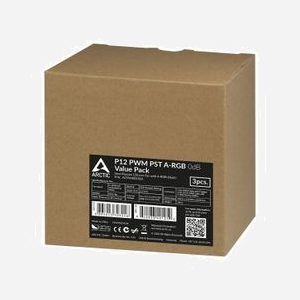 ARCTIC P12 PWM PST A-RGB 0dB - Ventilateur 120mm Boîtier PC - 0-2000 RPM - 82.91 m³/h - FDB - 12V - Connecteur 4-Pin + 4-Pin - Noir/Blanc - Lot de 3 - Miniature 3