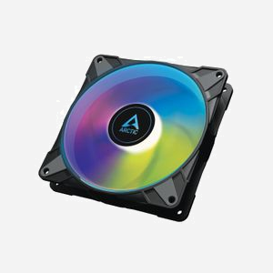 ARCTIC P14 PWM PST A-RGB 0dB Ventilateur 140mm Noir, 0-1900 RPM, 0.3 Sone, 117.06 m³/h, FDB, 4-Pin, A-RGB, 12V - Miniature 1