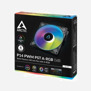 ARCTIC P14 PWM PST A-RGB 0dB Ventilateur 140mm Noir, 0-1900 RPM, 0.3 Sone, 117.06 m³/h, FDB, 4-Pin, A-RGB, 12V - Miniature 5