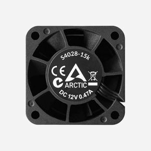 ARCTIC S4028-15K Ventilateur 40x40x28mm 12V, 1400-15000 tr/min, 32.67 m³/h (19.23 CFM), 26.5 mmH2O, Roulement FDB, Connecteur 4-Pin - Miniature 3