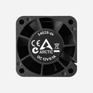 ARCTIC S4028-6K Kit de 5 Ventilateurs 40x40x28mm, 250-6000 RPM, 12.06 m³/h (7.1 CFM), 4.2 mmH2O, Roulement FDB, PWM, 12V, Connecteur 4-Pin - Miniature 3