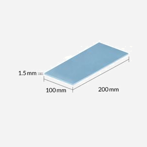 ARCTIC TP-3 Pad Thermique 200x100x1.5mm Bleu - Kit de 2 pads thermiques haute performance pour dissipateurs - Référence ACTPD00060A - Miniature 4