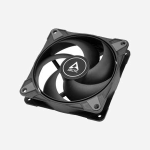 ARCTIC P12 Max Ventilateur 120mm Noir, 200-3300 RPM, 137.69 m³/h (81.04 CFM), 4.35 mmH2O, FDB, 0.6 Sone, PWM 4-Pin, 12V - Miniature 1