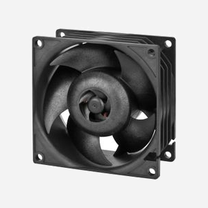 ARCTIC Ventilateur Processeur S8038-10K 80x80x38mm, 500-10000 RPM, 173.3 m³/h (102 CFM), Pression 51 mmH2O, Roulement à Billes Double, 4-Pin PWM - Miniature 2