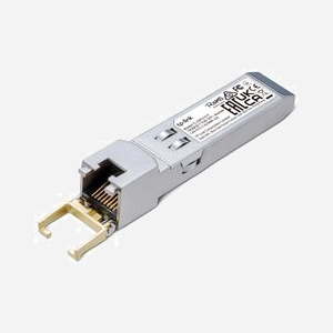 TP-Link TL-SM5310-T Module SFP+ Cuivre 10GbE RJ-45, 10300 Mbit/s, Distance Max. 100m, Standards IEEE 802.3/ab/an/bz, Boîtier Métal, 0-70°C - Miniature 3
