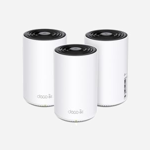 TP-Link Deco XE75 (DECO-XE75(3-PACK)) Système Mesh Tri-bande Wi-Fi 6E (802.11ax) 670m² Blanc, CPU 1.7GHz, 3 Ports RJ-45, MU-MIMO, Amazon Alexa - Miniature 2