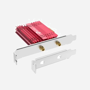 TP-Link Archer TXE75E : Carte Réseau Interne PCI Express Wi-Fi 6E AXE5400 Bluetooth 5.2 Bi-bande 2.4/5 GHz, Standards IEEE 802.11ax, Antenne Externe - Miniature 3