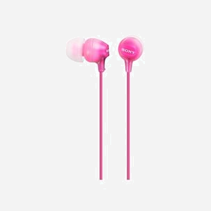 Sony MDR-EX15LPPI Écouteurs Intra-Aural Rose, 8-22000Hz, 16 Ohm, 100dB, Câble 1.2m, Connecteur plaqué Or, Unité 9mm, Aimant Néodyme