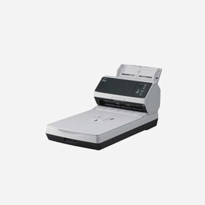 Ricoh fi-8250 Scanner ADF/Manuel 600 DPI A4 - Dual CIS/CCD - 50 ppm - USB 3.2/Ethernet - Formats JPEG, PDF, PNG, TIFF - PaperStream IP/Capture - Miniature 2