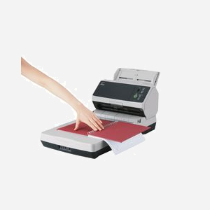 Ricoh fi-8250 Scanner ADF/Manuel 600 DPI A4 - Dual CIS/CCD - 50 ppm - USB 3.2/Ethernet - Formats JPEG, PDF, PNG, TIFF - PaperStream IP/Capture - Miniature 3