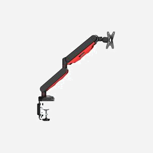 iiyama Support Bureau Écran Plat 17-30" (43.2-76.2cm) Noir/Rouge, Montage Pince, VESA 75/100, Charge 9kg, Inclinaison -85°/+15°, USB Hub, DSG3001C-R1 - Miniature 1
