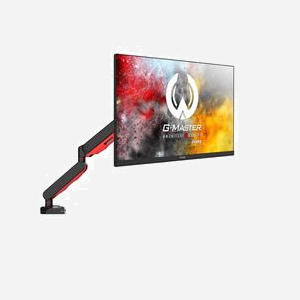 iiyama Support Bureau Écran Plat 17-30" (43.2-76.2cm) Noir/Rouge, Montage Pince, VESA 75/100, Charge 9kg, Inclinaison -85°/+15°, USB Hub, DSG3001C-R1 - Miniature 2