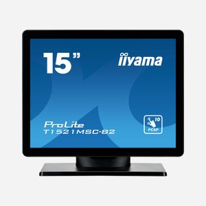 Iiyama ProLite T1521MSC-B2 Moniteur Tactile 15" XGA LED 1024x768, Temps de Réponse 8ms, Angle de Vision 170°/160°, Haut-Parleurs, VESA