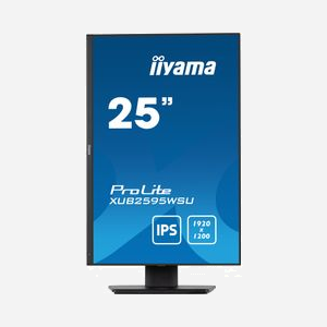 Iiyama ProLite XUB2595WSU-B5 Moniteur 25" WUXGA LED IPS 4ms 1920x1200 300cd/m² Noir, Hub USB 2.0, HDMI, DisplayPort, AMD FreeSync, Haut-parleurs 2x2W - Miniature 2