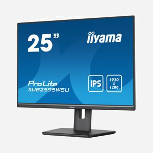 Iiyama ProLite XUB2595WSU-B5 Moniteur 25" WUXGA LED IPS 4ms 1920x1200 300cd/m² Noir, Hub USB 2.0, HDMI, DisplayPort, AMD FreeSync, Haut-parleurs 2x2W - Miniature 5