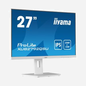 Iiyama ProLite XUB2792QSU-W5 - Écran 27" Wide Quad HD (2560x1440) LED IPS, 5ms, 75Hz, FreeSync, Hub USB, Blanc - Miniature 3