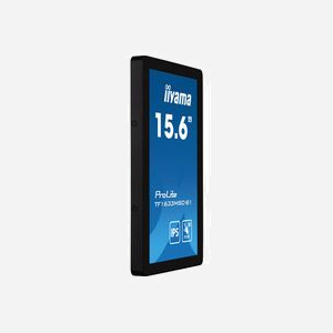 iiyama ProLite TF1633MSC-B1 : Écran Tactile 15.6" Full HD IPS, 1920x1080, 5ms, 385cd/m², HDMI, DisplayPort, USB Hub, VESA 100x100, Noir - Miniature 3