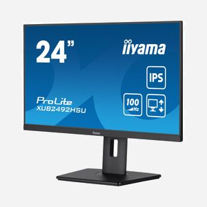 Iiyama XUB2492HSU-B6 : Écran 23.8" LED Full HD, IPS, 1920x1080, 0.4ms, 100Hz, DP 1.4, HDMI, Hub USB, AMD FreeSync, Noir - Miniature 4