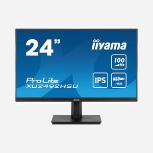 iiyama ProLite XU2492HSU-B6 : Écran 23.8" FHD 1920x1080 LED IPS 100Hz, 0.4ms MPRT, FreeSync, Hub USB 3.2 Gen 1, Haut-parleurs 2W, VESA 100x100