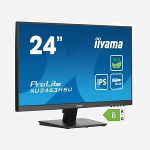 iiyama ProLite XU2463HSU-B1 Moniteur 23.8" Full HD IPS LED 1ms 100Hz, Hub USB 3.2, HDMI/DisplayPort, AMD FreeSync, Noir - Miniature 2